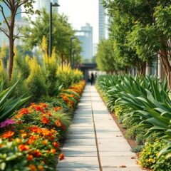 Rośliny przy ciągach komunikacyjnych: jak je dobierać, by nie zakłócały komfortu i bezpieczeństwa użytkowników