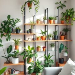 Półki na rośliny do małego mieszkania: jak wybrać funkcjonalne i stylowe rozwiązania bez błędów